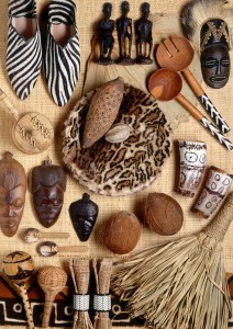 Holzpuzzle mit Afrika Motiv
