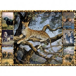 Leopard - Terry Doughty 1000 Teile Querformat Puzzle - SpielSpass