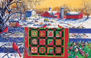 Winter Patchwork - Diane Phalen 1000 Teile Querformat Puzzle - Sunsout